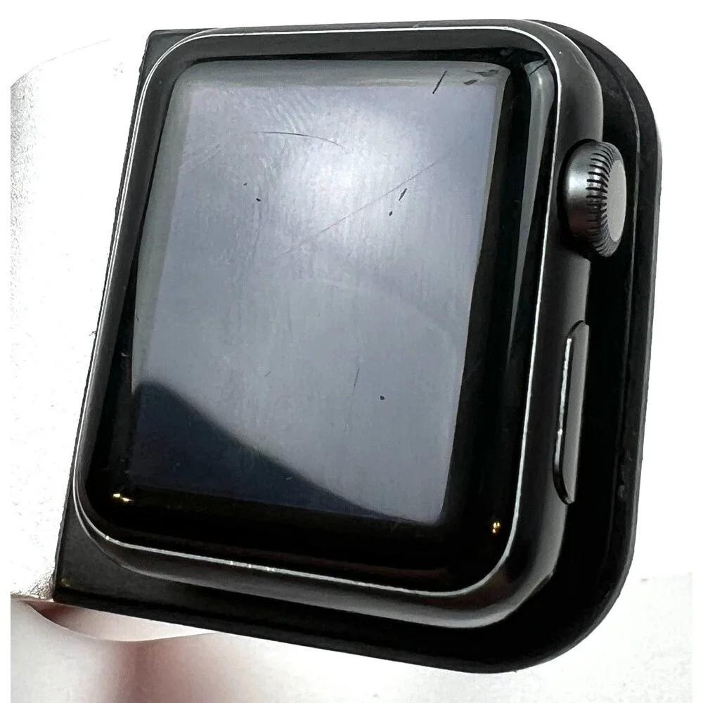 Apple Watch Series 1 A1802 Aluminum 38mm Smart Watch 2 Bands & Charging Stand